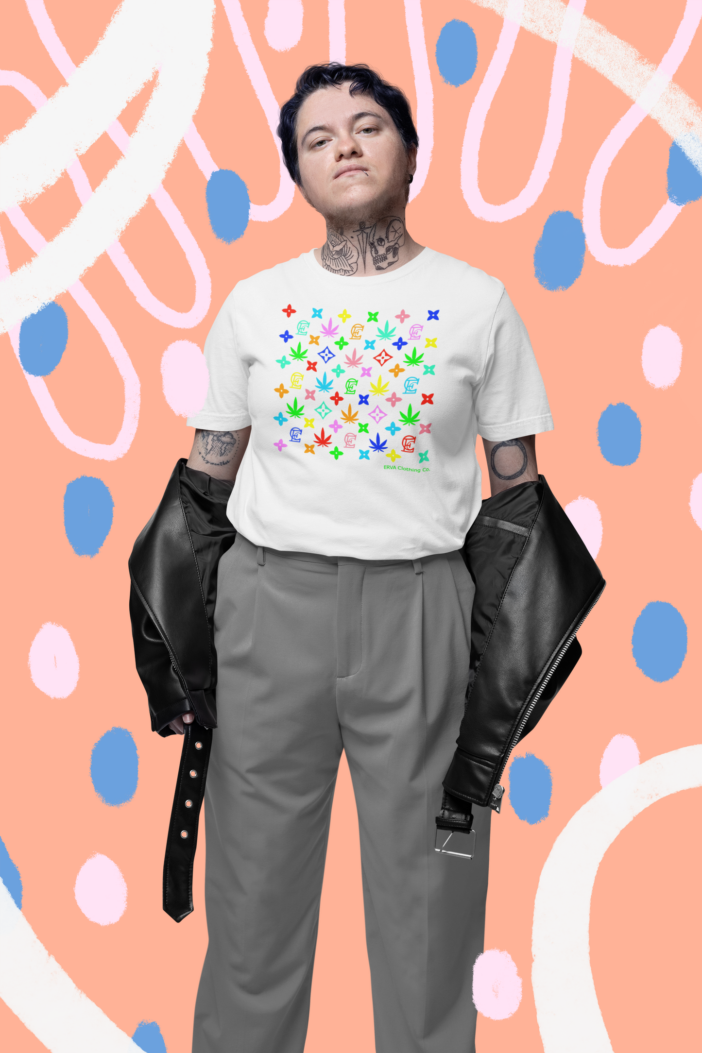 Louis E Rainbow - Unissex T-Shirt