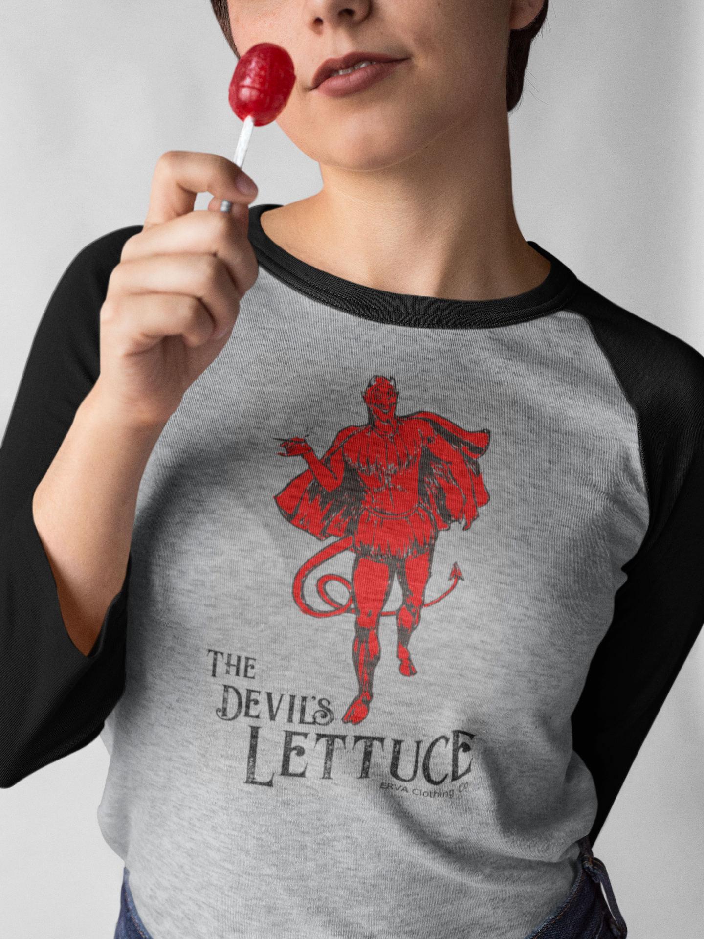 Devil's Lettuce - 3/4 sleeve raglan shirt