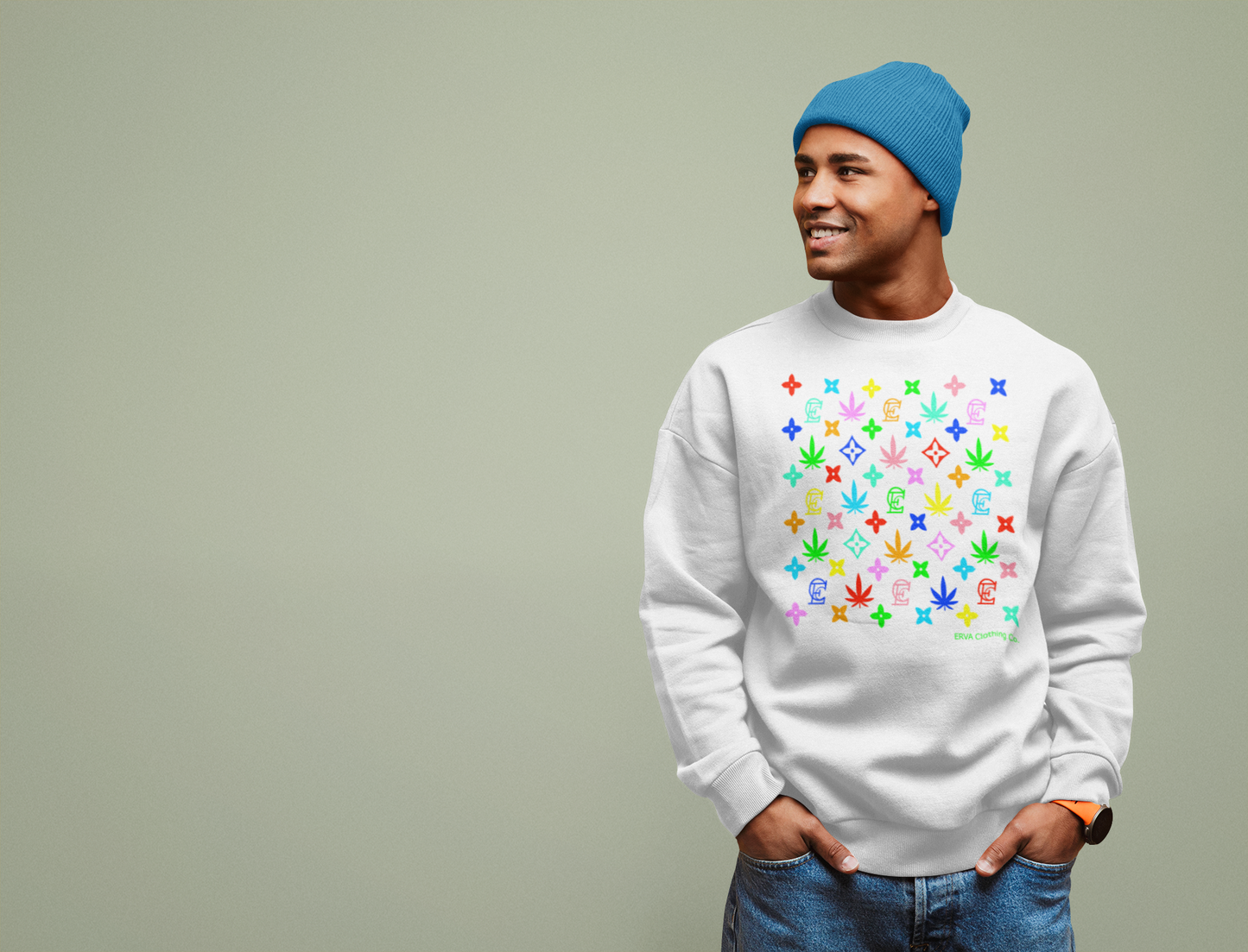 Louis E Rainbow - Unissex Sweatshirt