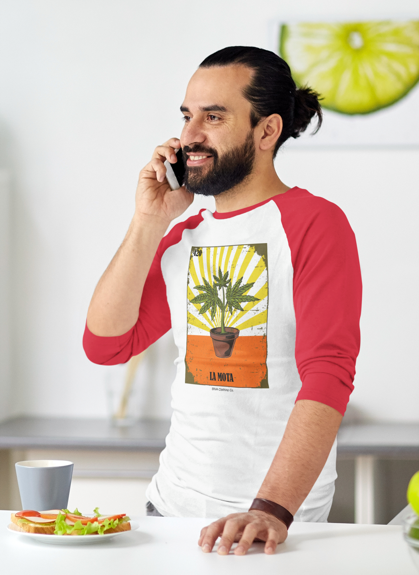 La Mota - 3/4 sleeve raglan shirt