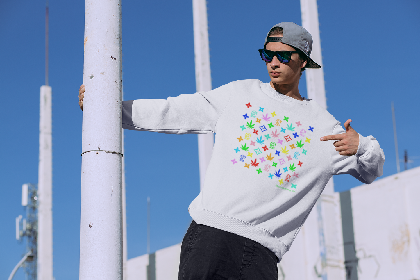 Louis E Rainbow - Unissex Sweatshirt