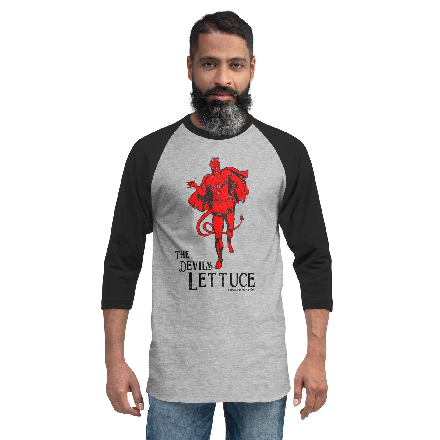 Devil's Lettuce - 3/4 sleeve raglan shirt