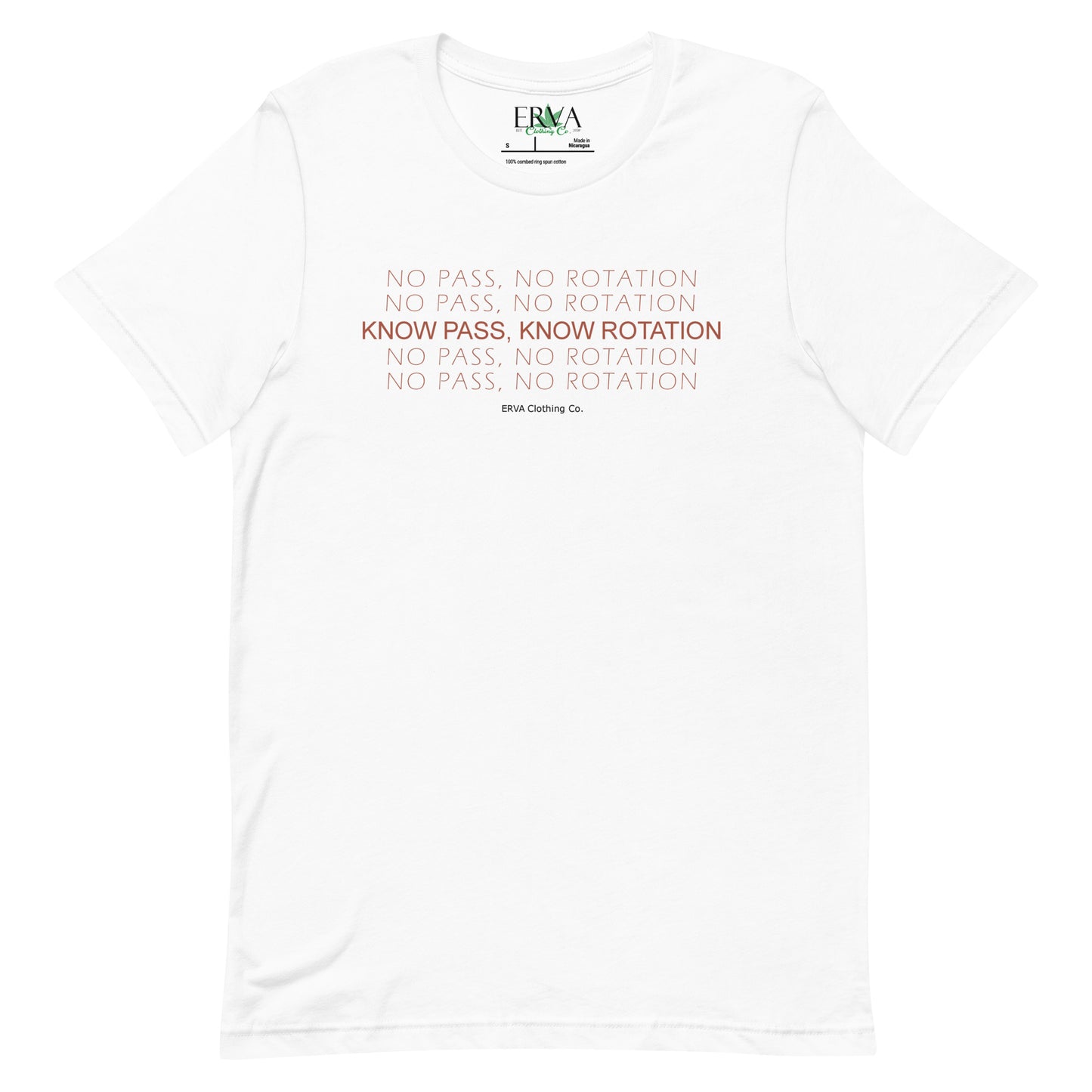 No Pass No Rotation - Unissex T-Shirt